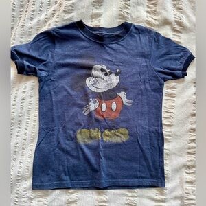 Disney | Kids Navy Blue Mickey Mouse T-Shirt | size XS